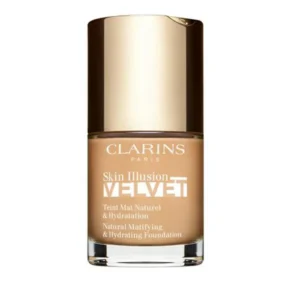 CLARINS Skin Illusion Velvet N°110N Honey – Fond de Teint Mat Effet Peau Nue – 30 ml