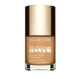 CLARINS Skin Illusion Velvet N°112.5W Caramel – Fond de Teint Mat Effet Peau Nue – 30 ml